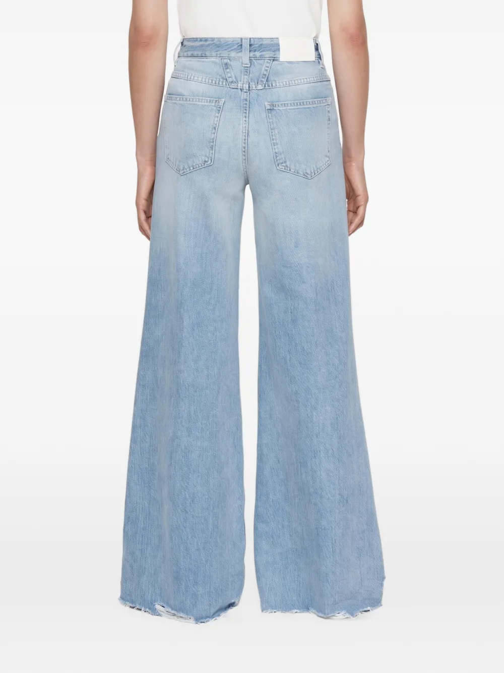 Closed Glow-Up cotton wide-leg jeans Blauw