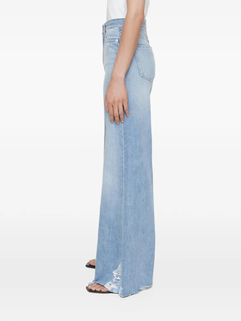 Closed Glow-Up cotton wide-leg jeans - Blau