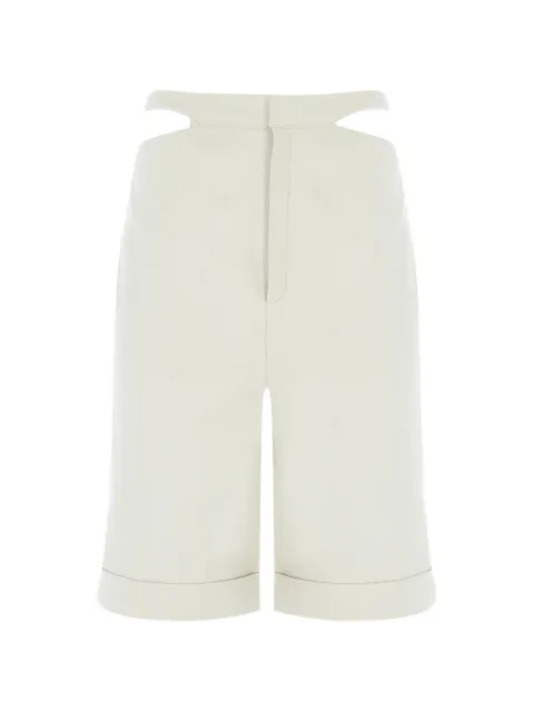 ZEYNEP ARCAY cut-out leather bermuda shorts