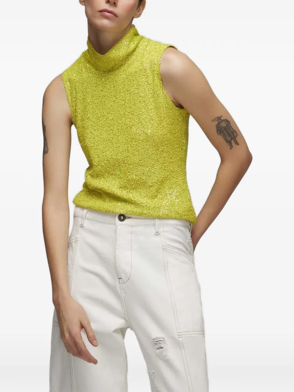 In The Mood For Love Estelle sequin-embellished top