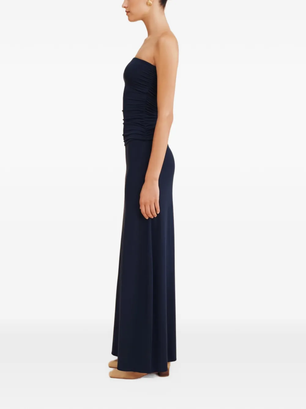 Posse Sasha strapless maxi dress Blauw
