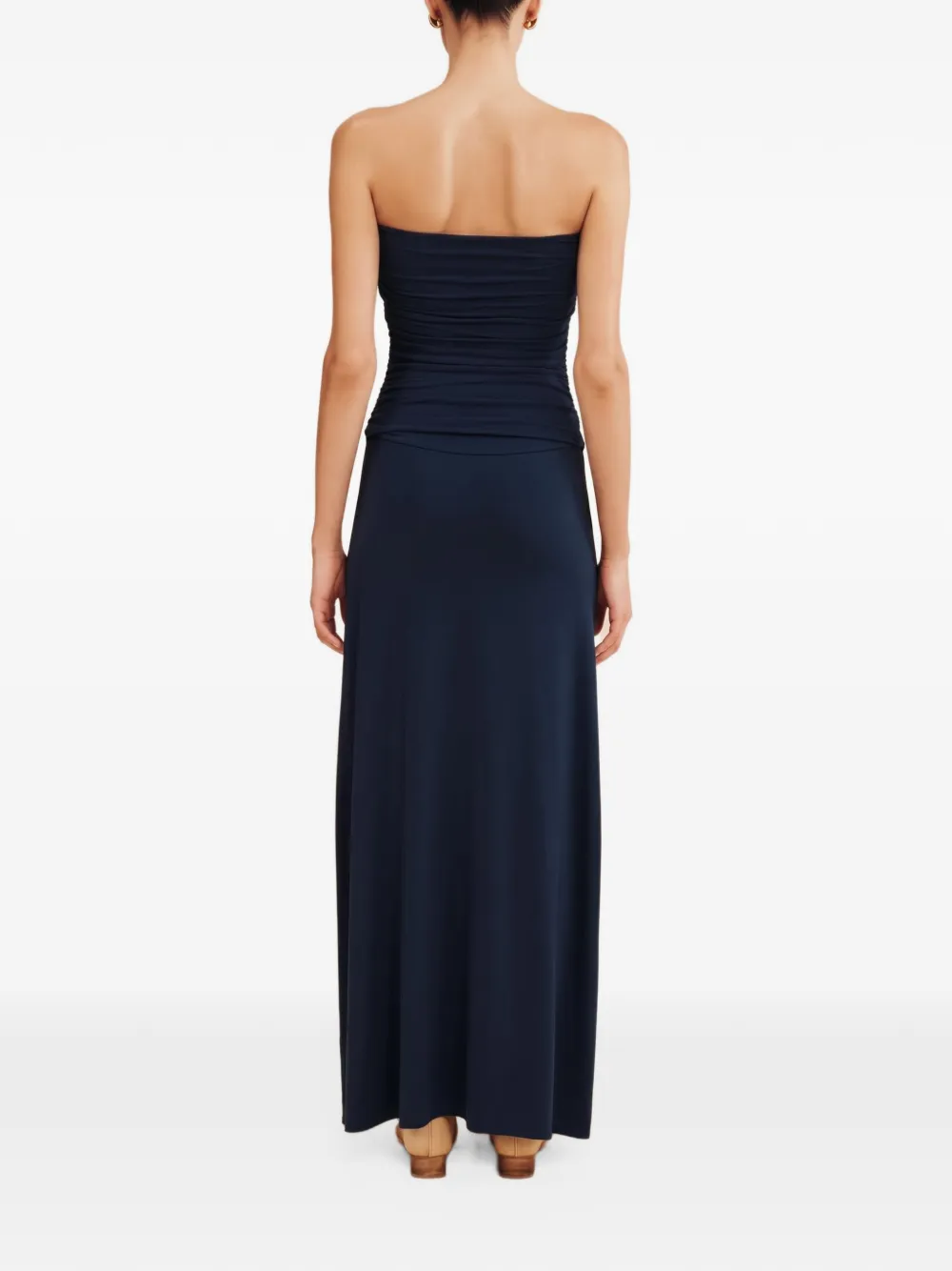 Posse Sasha strapless maxi dress Blauw