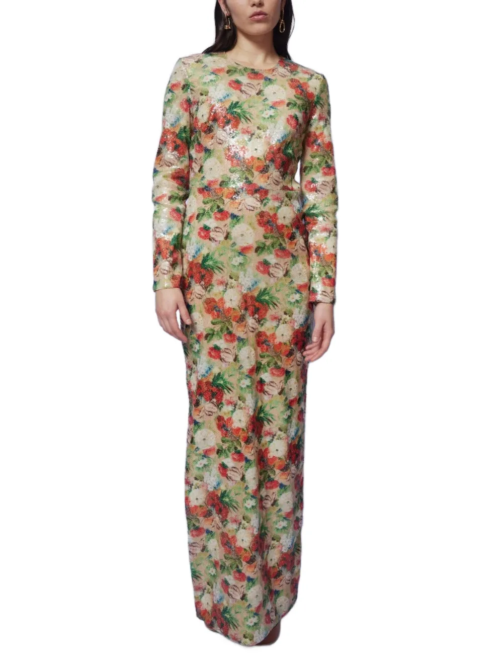Rosetta Getty Avondjurk met pailletten Beige