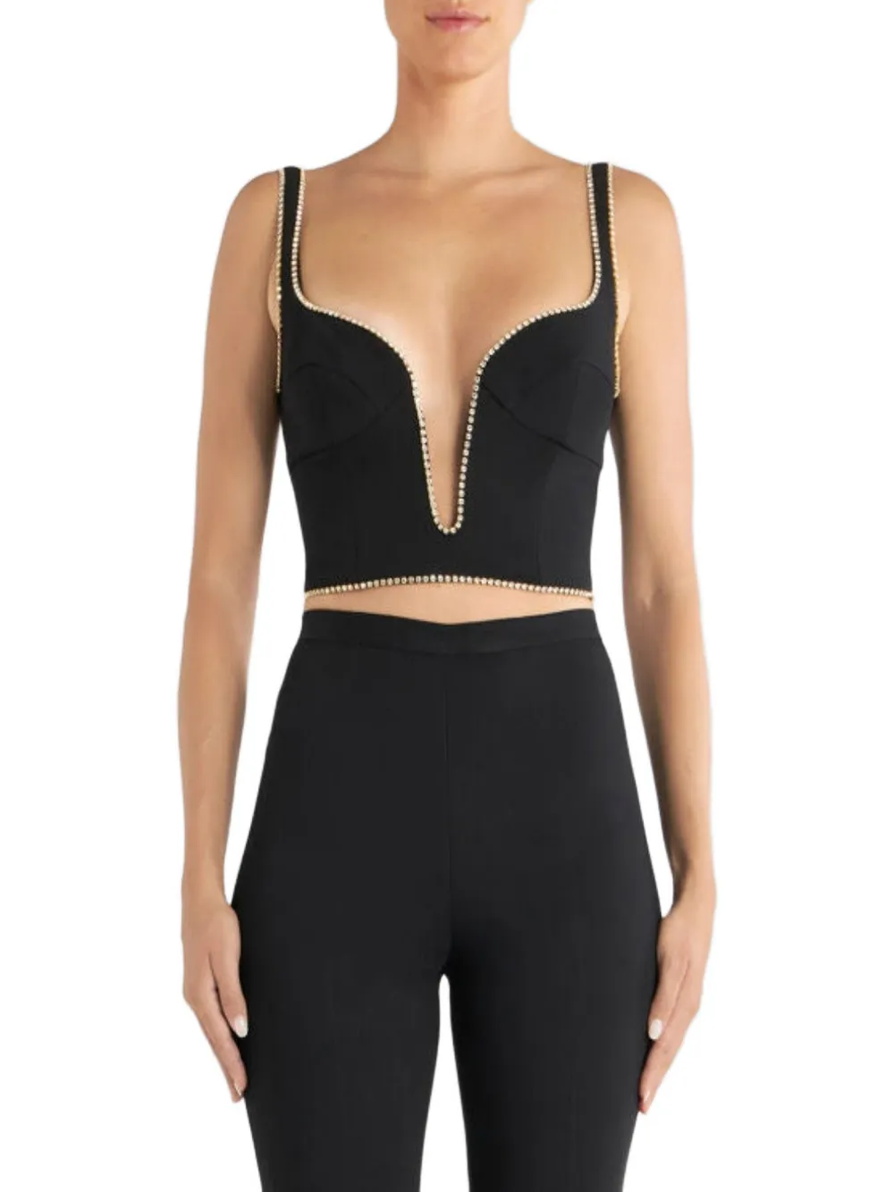 ETRO Sweetheart top verfraaid met stras Zwart
