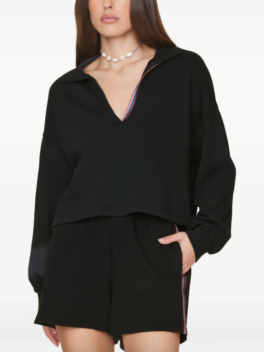 Xirena Shayla shorts met zijstreep Zwart