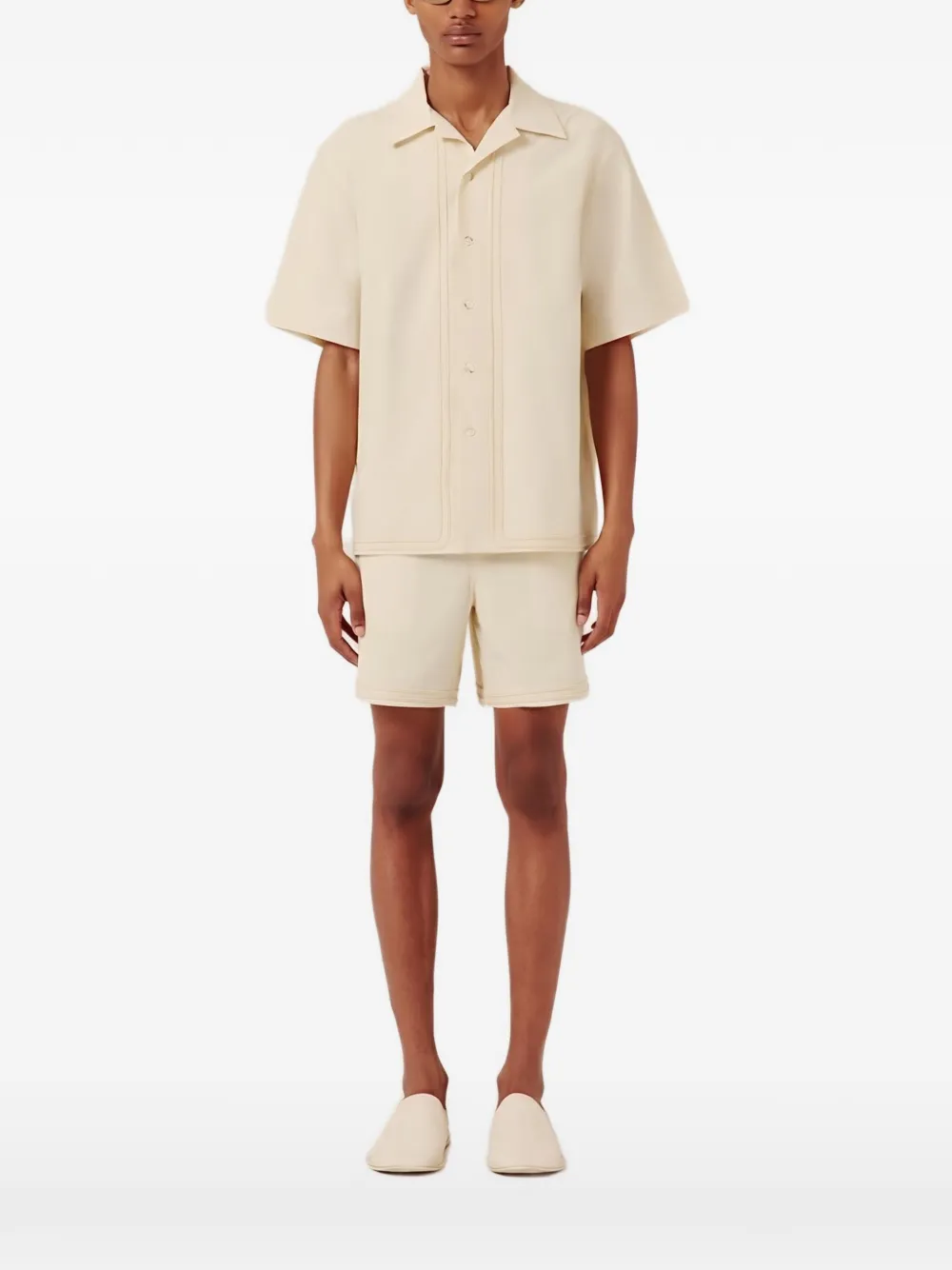 COMMAS short-sleeves shirt - Nude
