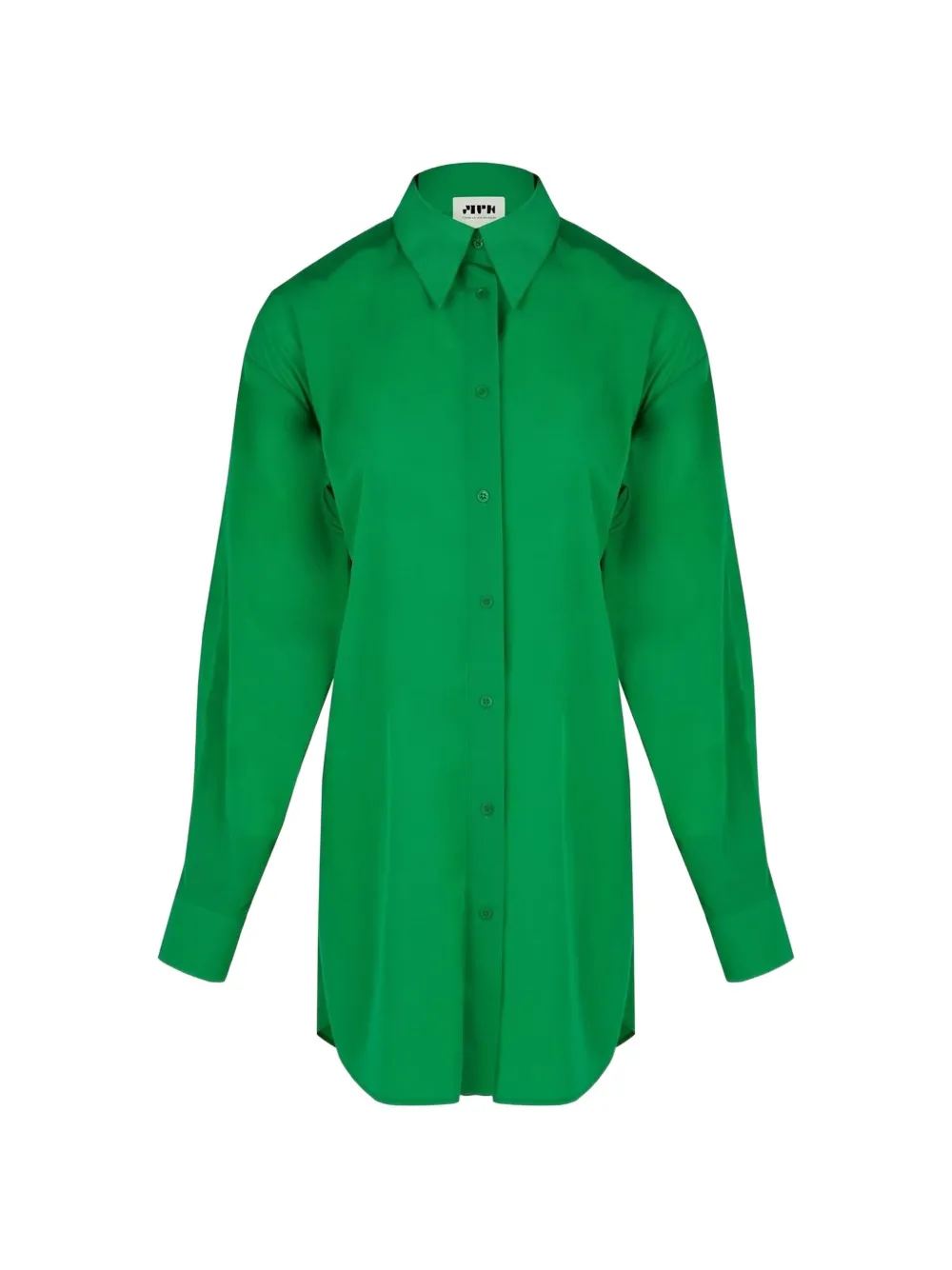Maison Rabih Kayrouz cut-out mini shirt dress Groen