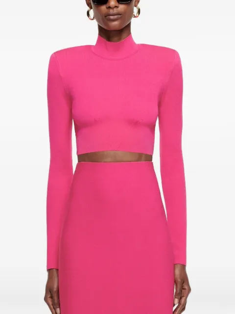 Roland Mouret cropped roll-neck top