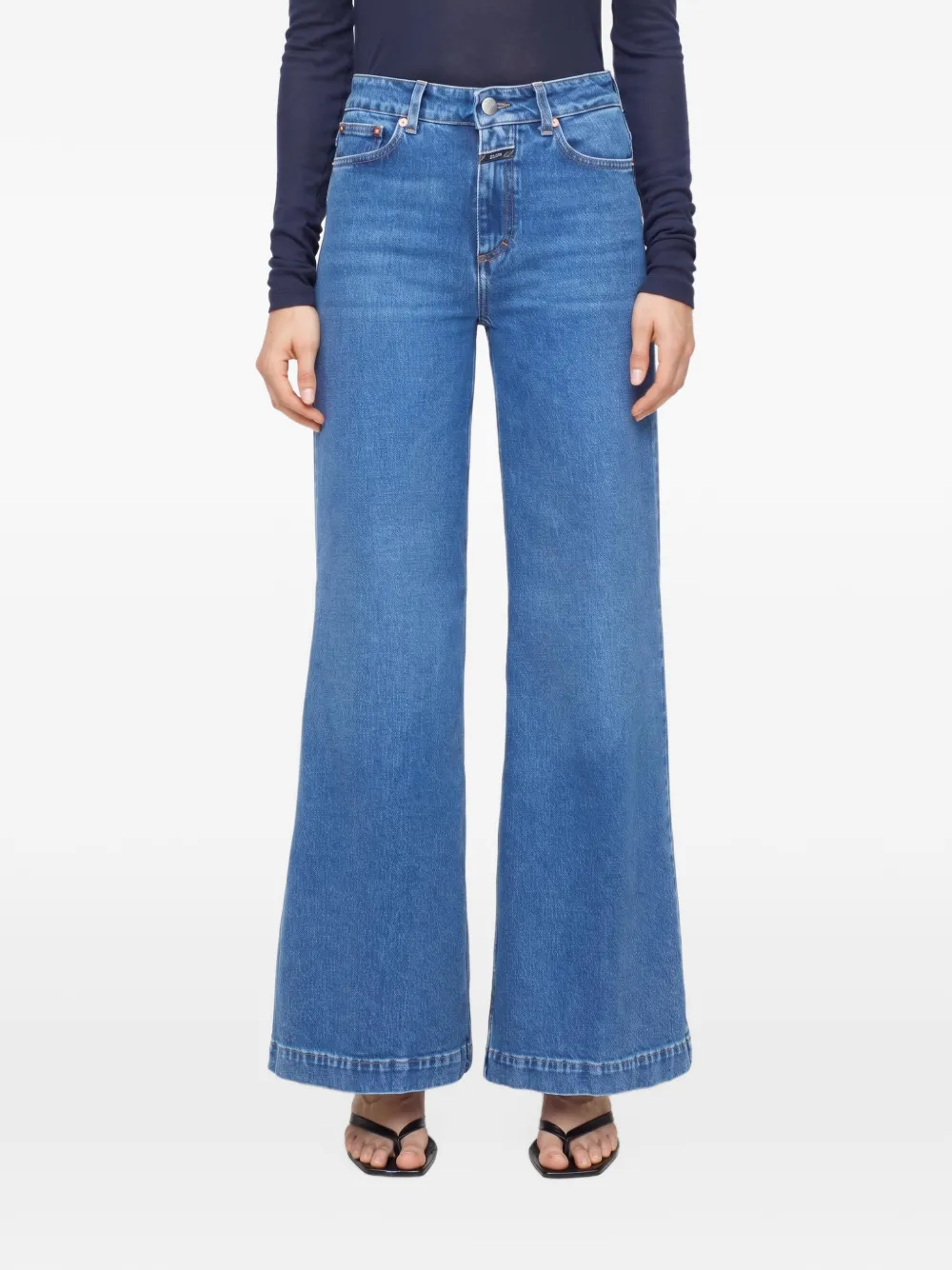 Closed belt-loops jeans Blauw