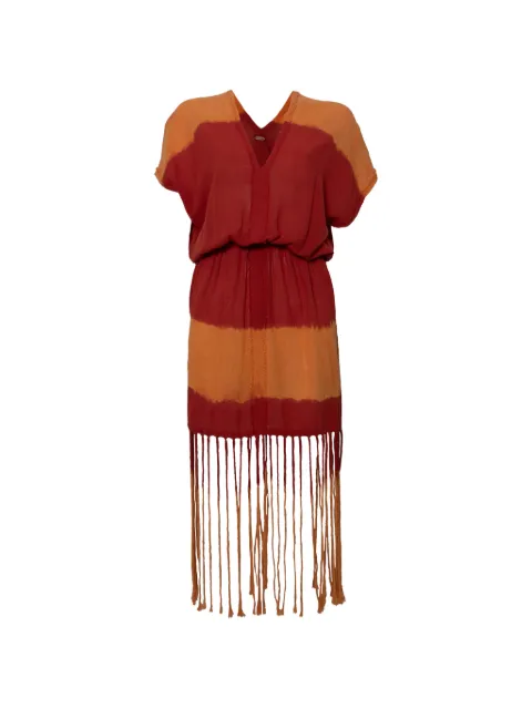 Caravana Kaxlan fringe-trim mini dress