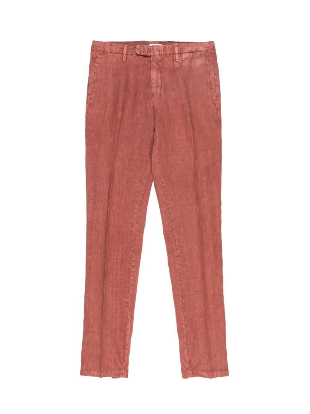 Boglioli Linnen straight broek Rood
