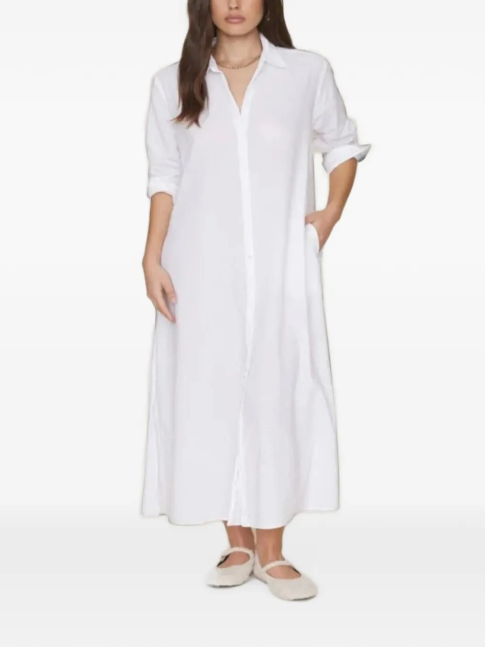 Xirena Boden maxi-blousejurk Wit