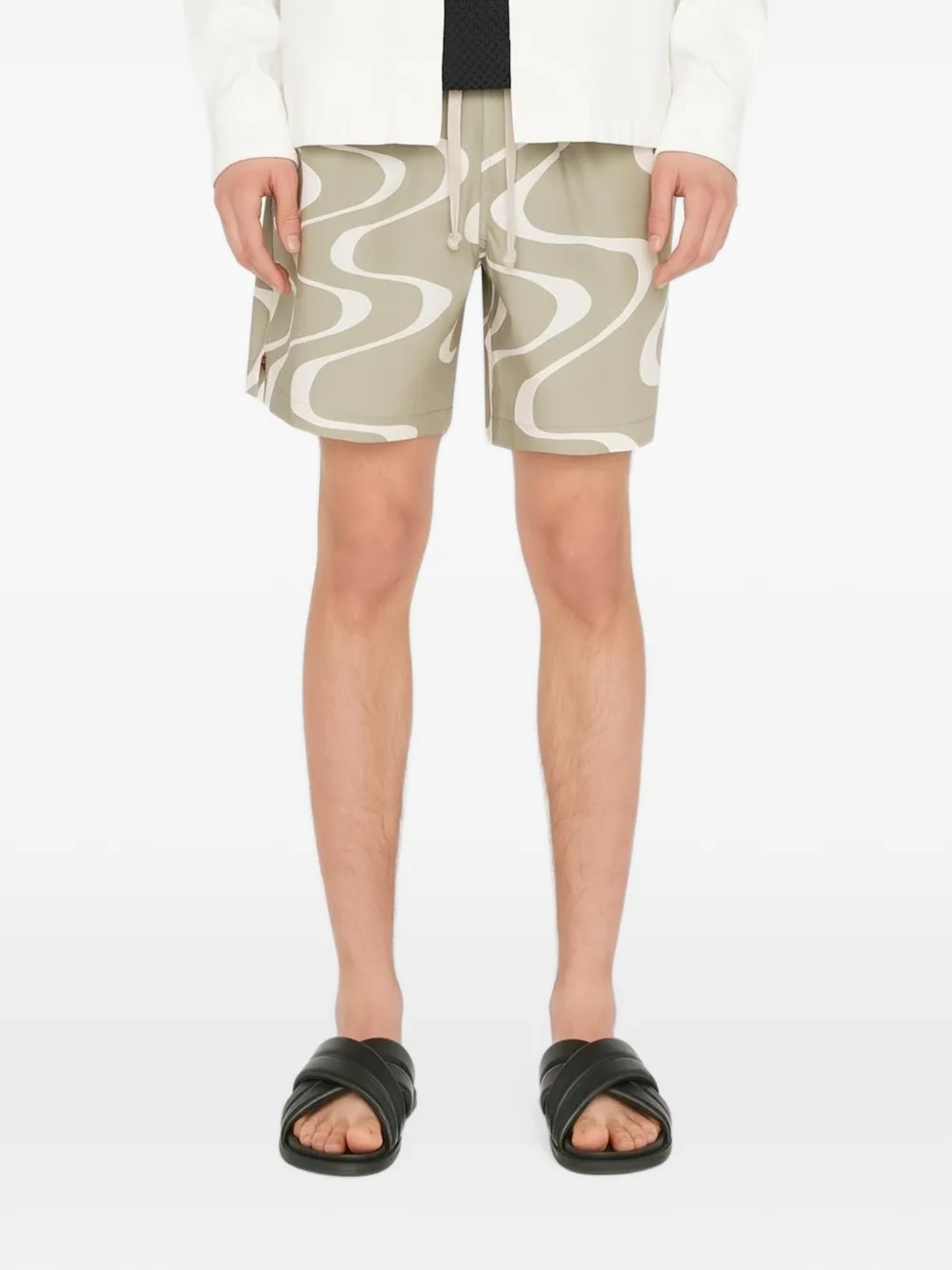 FRAME elasticated-waistband shorts - Toni neutri