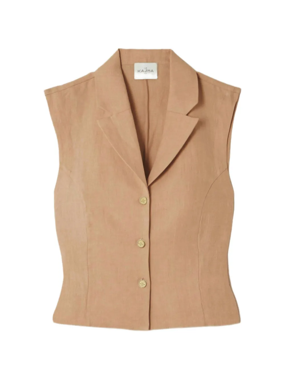 Le Kasha Sawadah linen vest