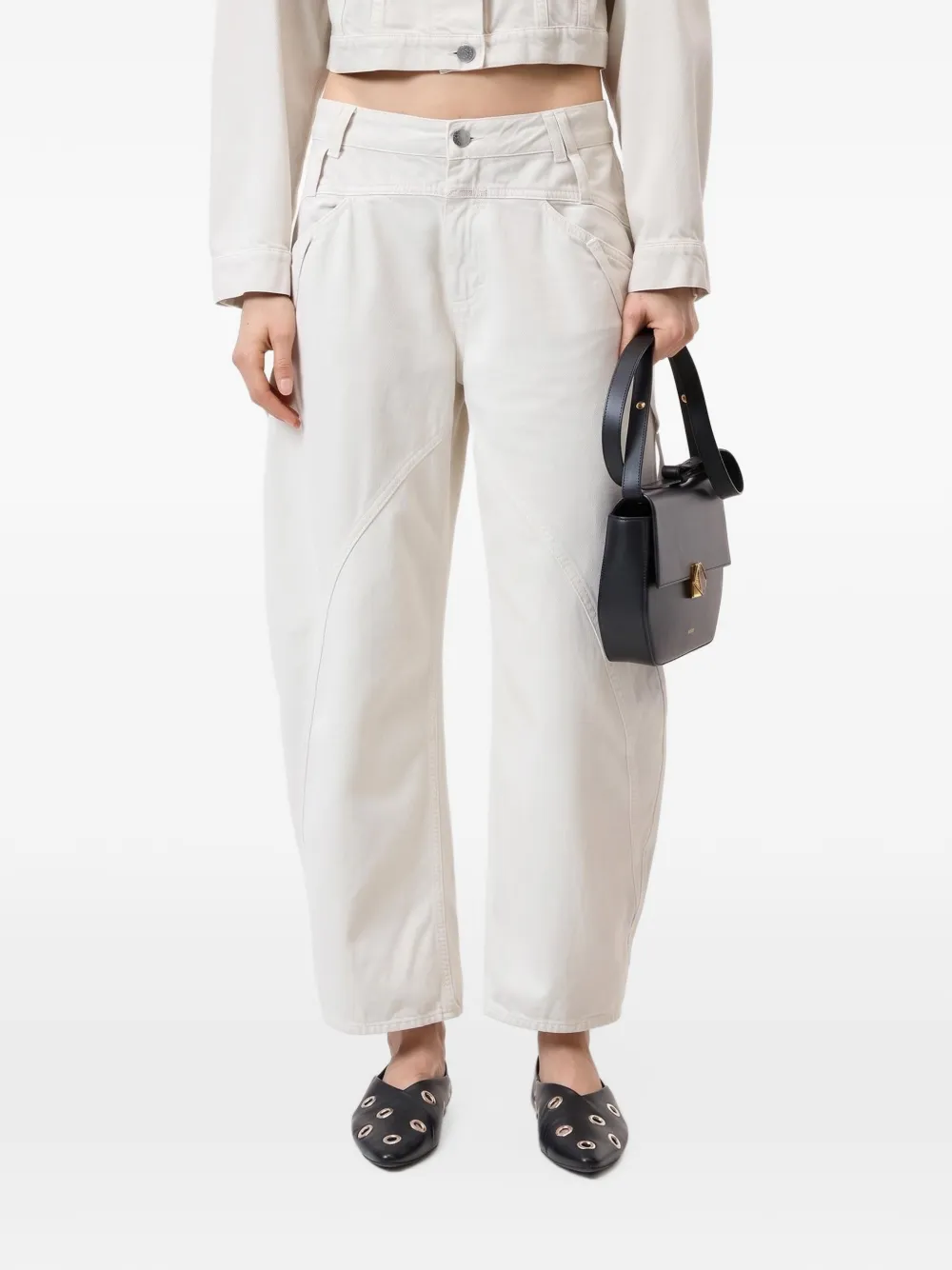 Closed Forti-x barrel-leg jeans Beige