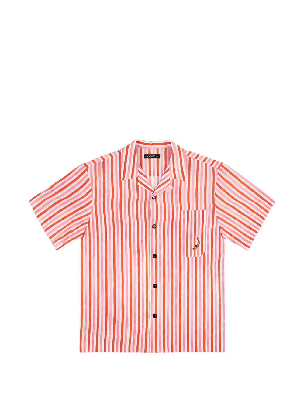 MOSSO SUN WEAR stripe-print short-sleeve shirt