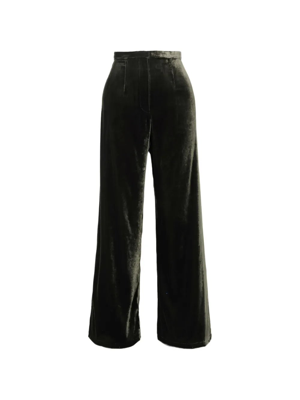 Le Kasha San Polo silk-velvet trousers - Grün