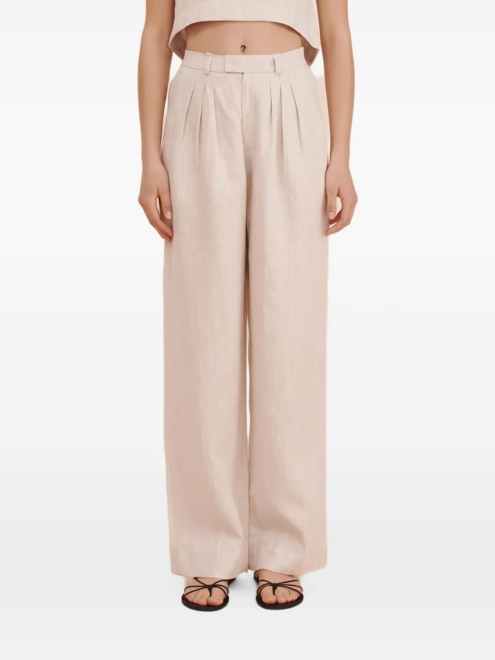 Posse Louis pleated trousers - Tons neutres Posse Louis pleated trousers - Tons neutres