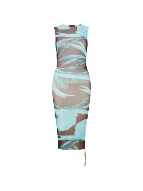 Louisa Ballou Heatwave floral-print sheer mini dress