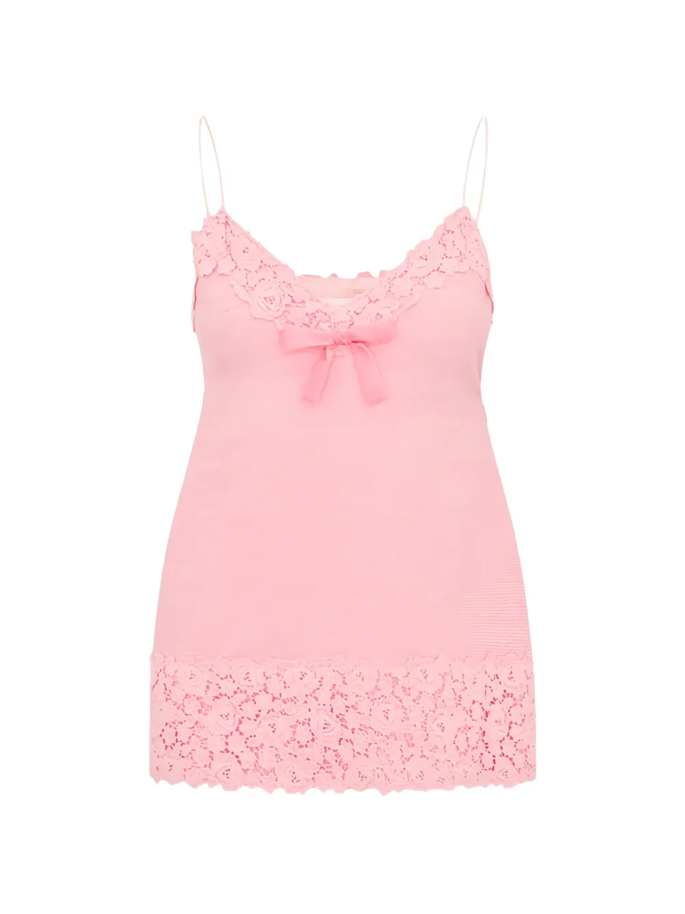 LoveShackFancy Meva lace-trim mini dress · 2
