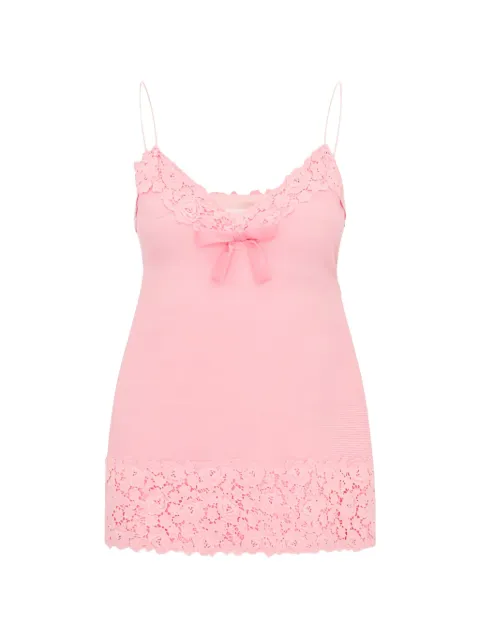 LoveShackFancy Meva lace-trim mini dress