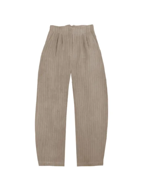 Cortana Lupe striped linen wide-leg trousers