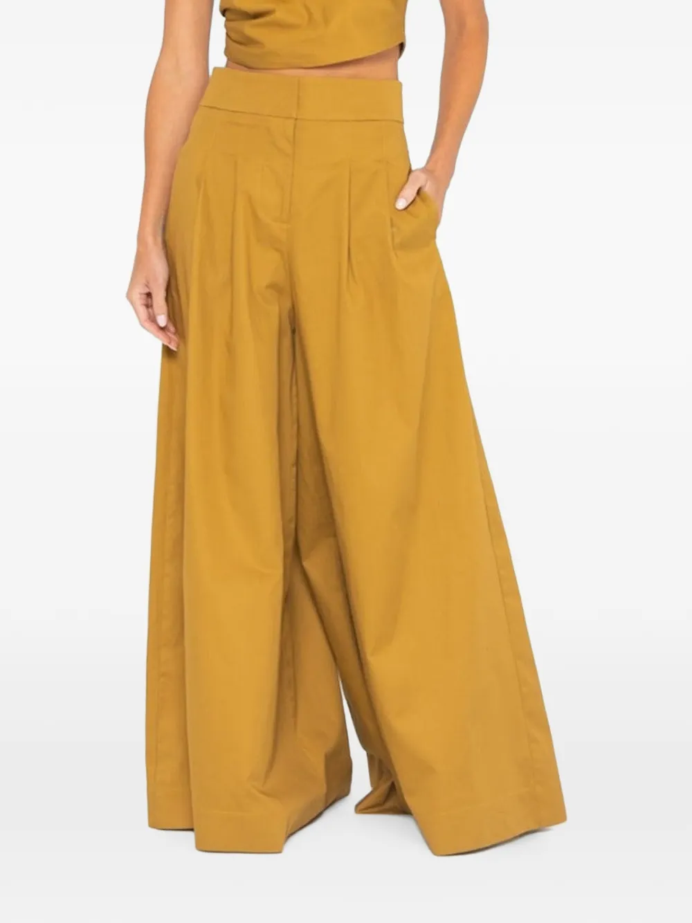 JBQ Logan pleated palazzo pants