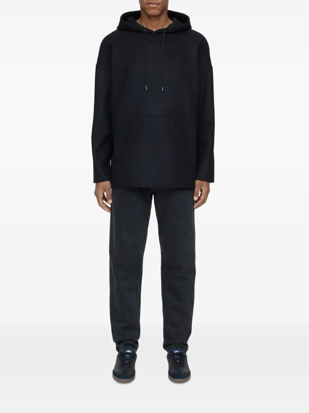 Closed Hoodie met trekkoord Zwart
