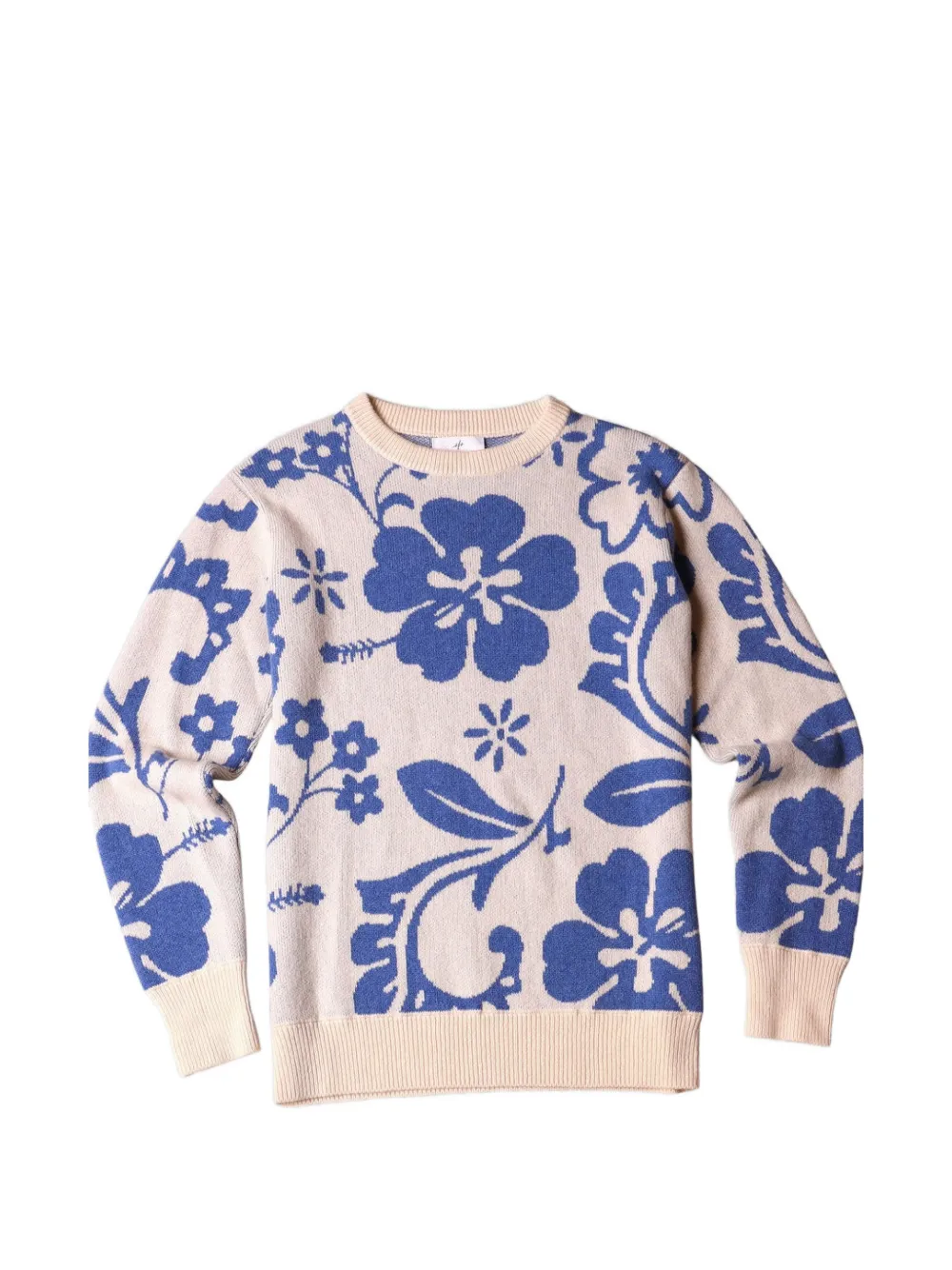 HARDEN Hibiscus intarsia-knit sweater · M