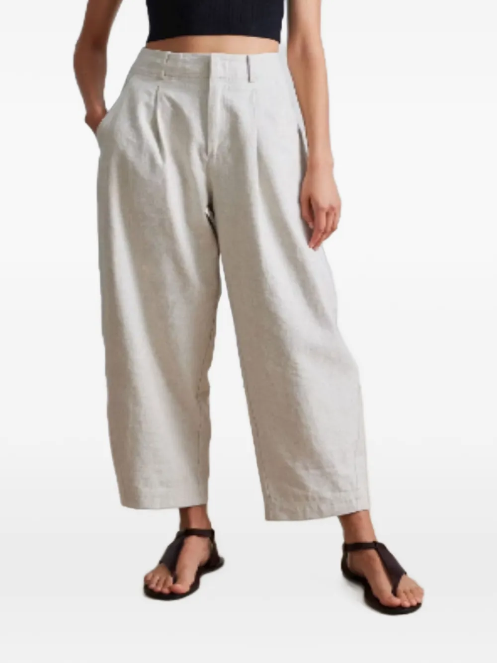 Apiece Apart pleated barrel-leg trousers