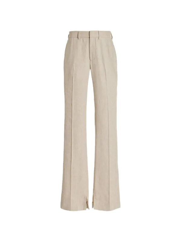 Brandon Maxwell Cameron Straight-leg Trousers in Neutrals