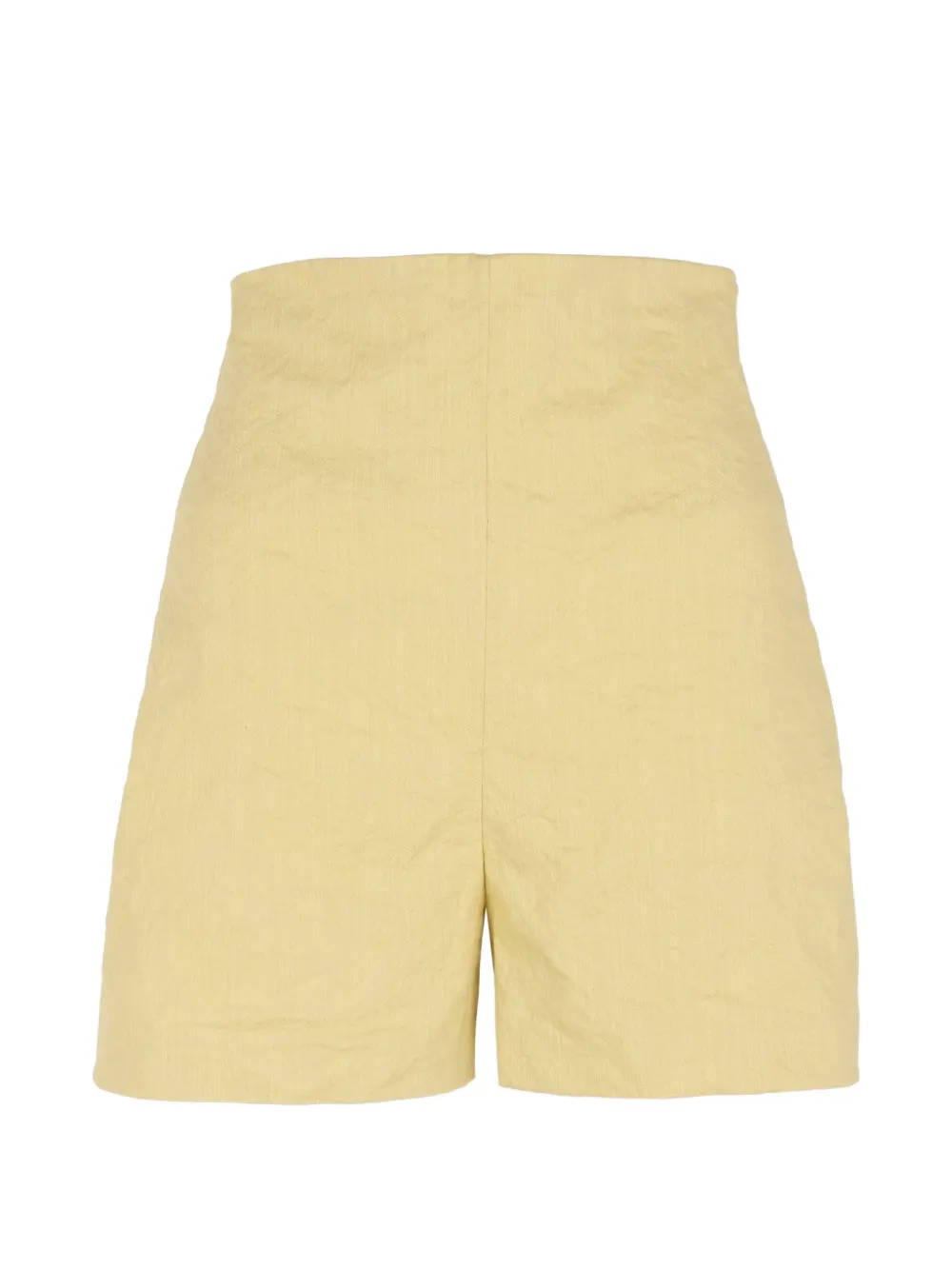 Cortana high-waisted wrinkled-effect shorts - Giallo