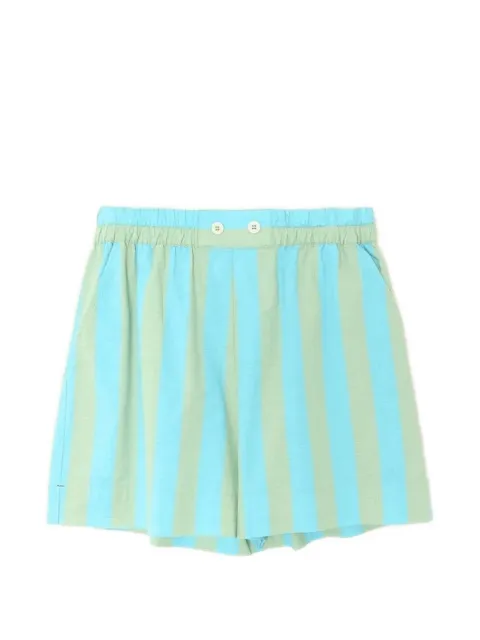 Xirena Casey striped cotton shorts