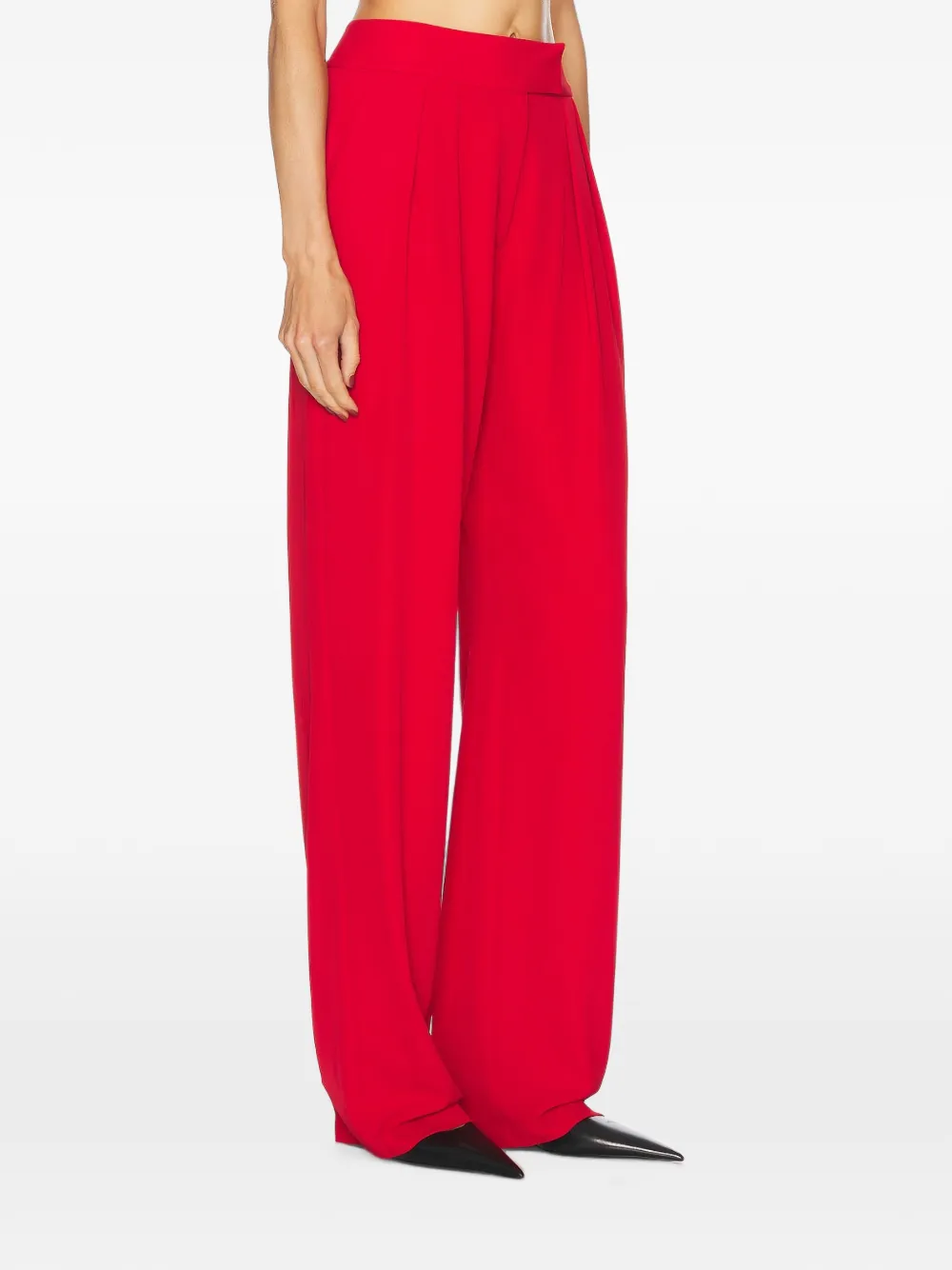 The Sei Broek met geplooid detail Rood