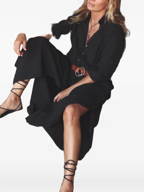 Xirena Boden side-slit maxi shirt dress