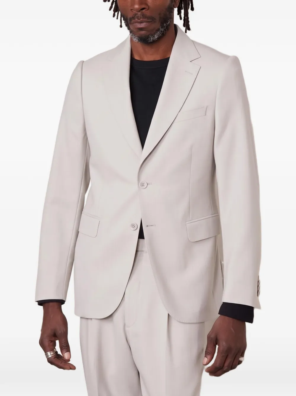 Officine Generale Giovanni virgin wool jacket Beige