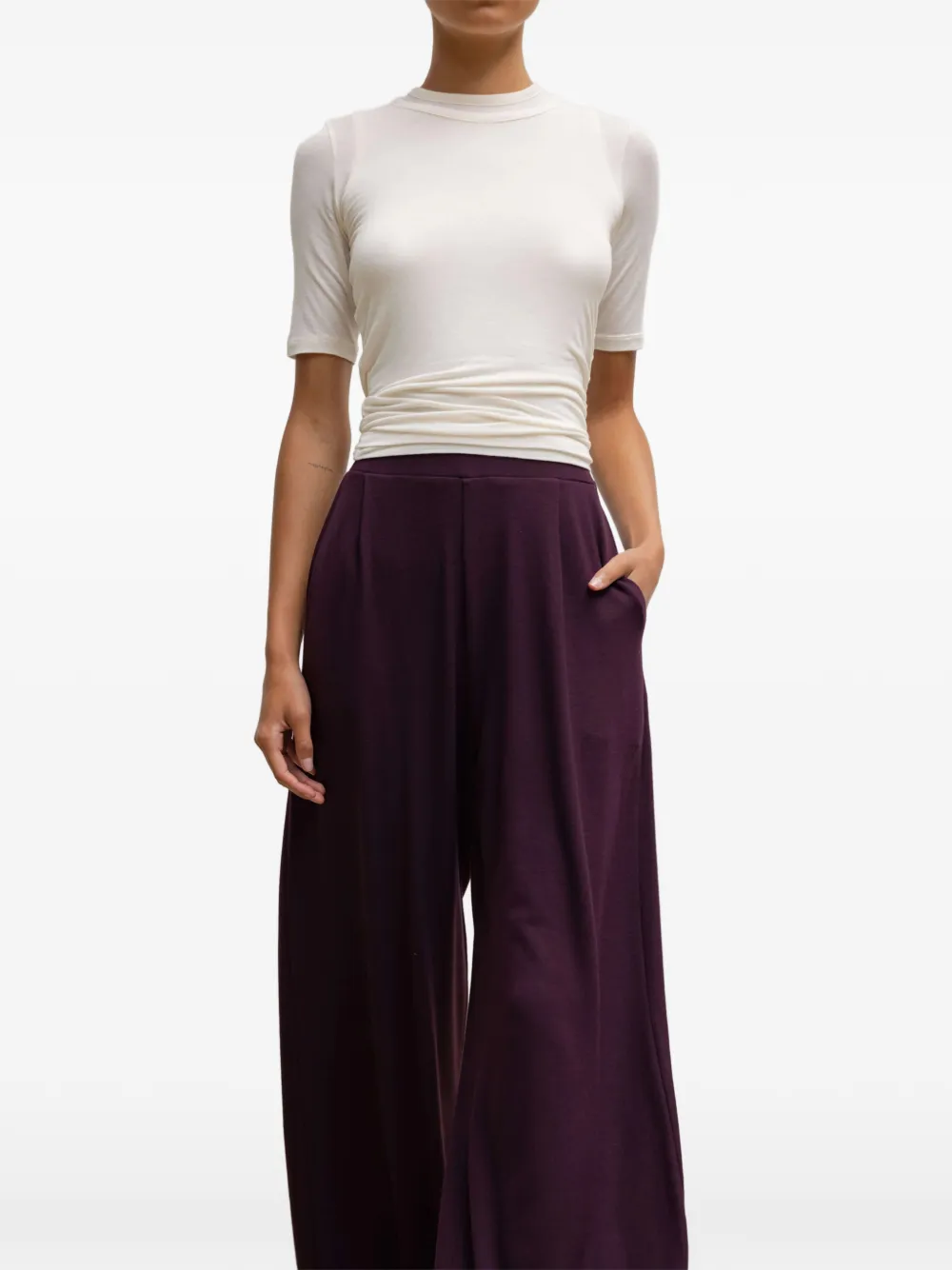LESET Julien T-shirt met middellange mouwen Beige