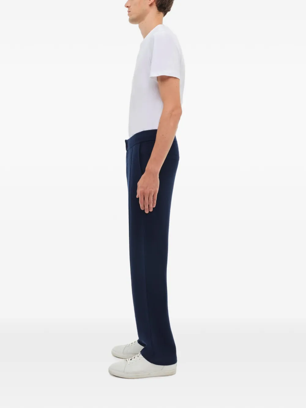SIMKHAI Ottis fijngebreide broek Blauw