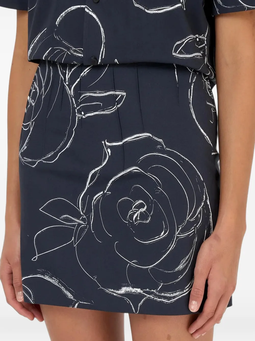 Marni Rok met bloemenprint Blauw