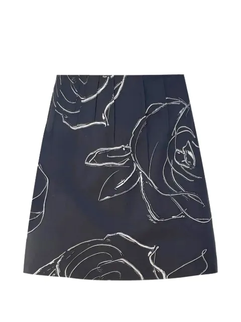 Marni Aurora floral-print skirt