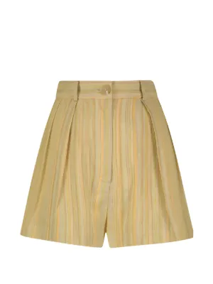 CARVEN カルヴェン タック入りショートパンツ Carven サテン ショートパンツ | ニュートラル | FARFETCH JP