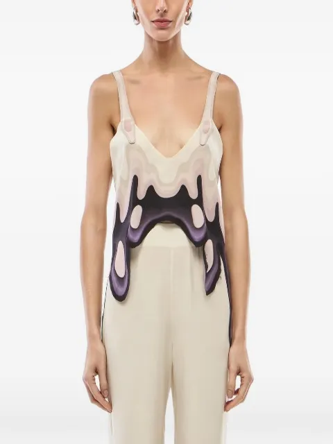 YUKIO Pantera Wave printed top