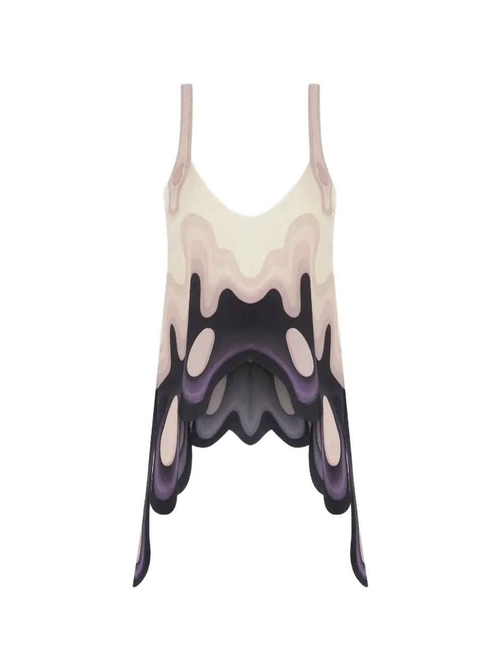 YUKIO Pantera Wave printed top