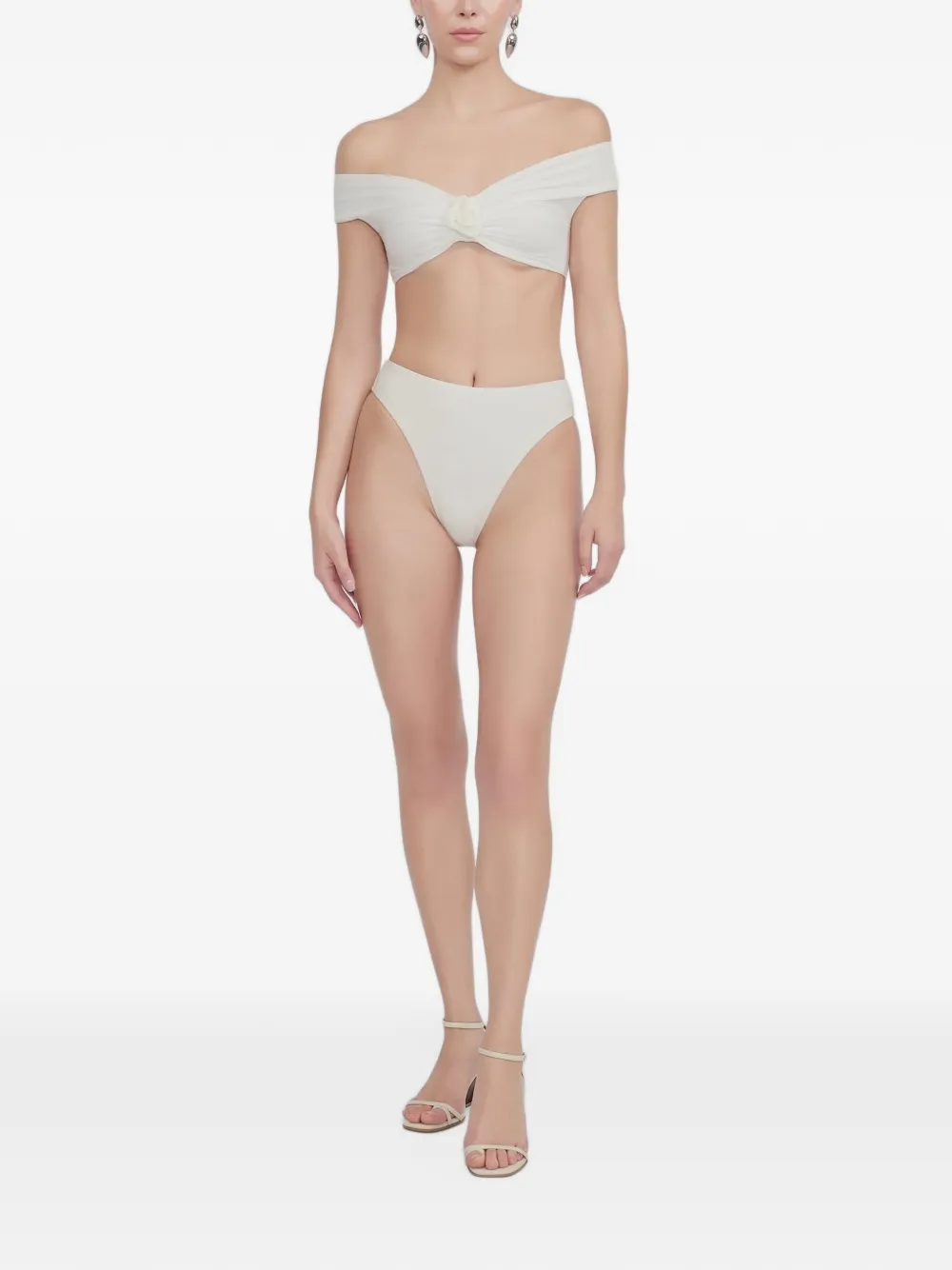 Maygel Coronel Sauco floral-detail bikini set - Toni neutri