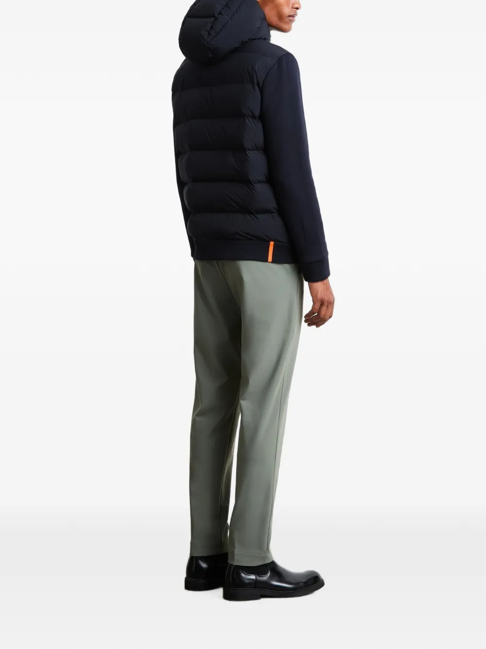 RRD Ha quilted-panel hooded jacket Blauw