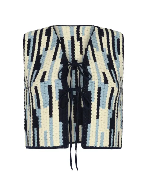 ESCVDO Anadara intarsia vest