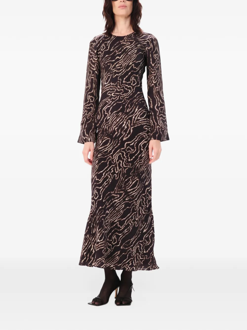 Maria Cher Alvarez Sara printed maxi dress - Marrone