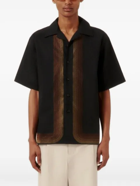 COMMAS Sun Waves zig-zag-embroidered shirt