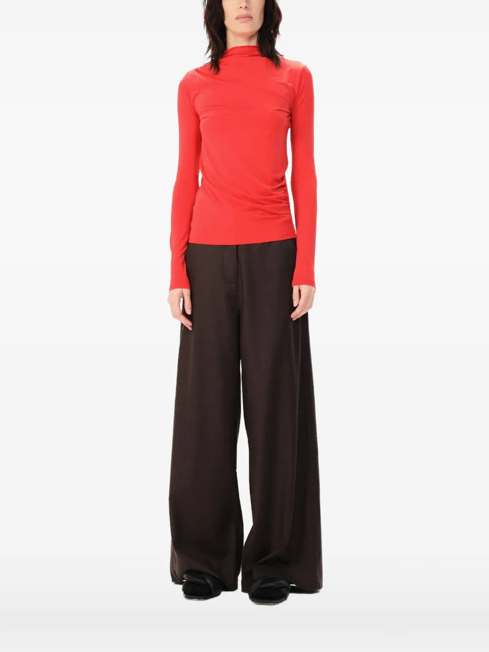 Maria Cher Vera Justin Long-sleeves T-shirt In Red