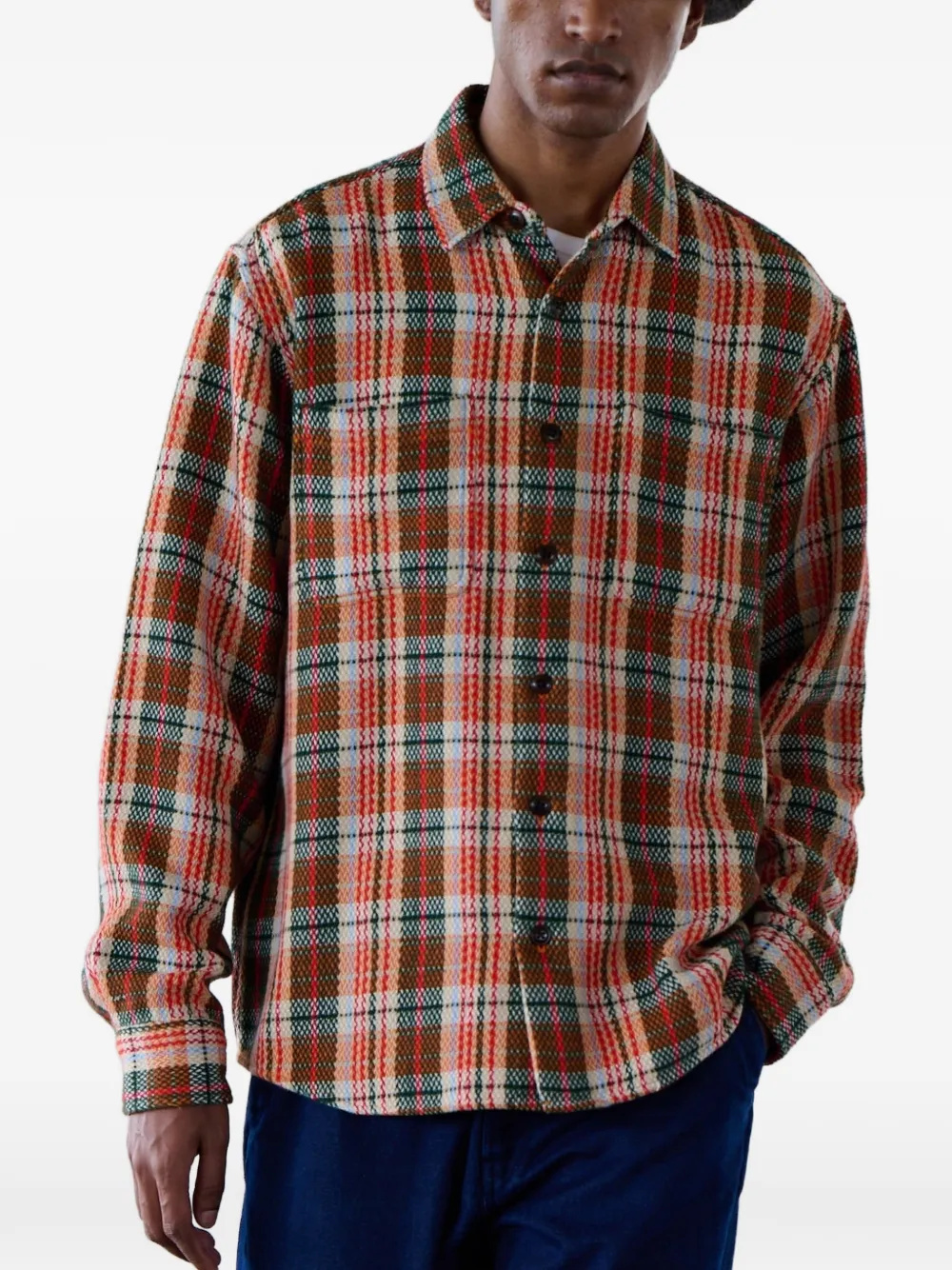 Original Madras Trading Company No111 Round Tail button-down shirt